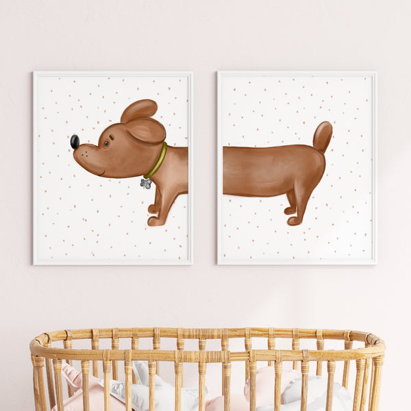 Se Lille Plakat Plakatsæt - Gravhund - 2 Plakater hos Lille plakat