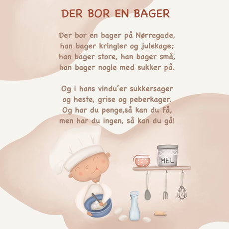 Der Bor En Bager - Sangplakat - Lille Plakat