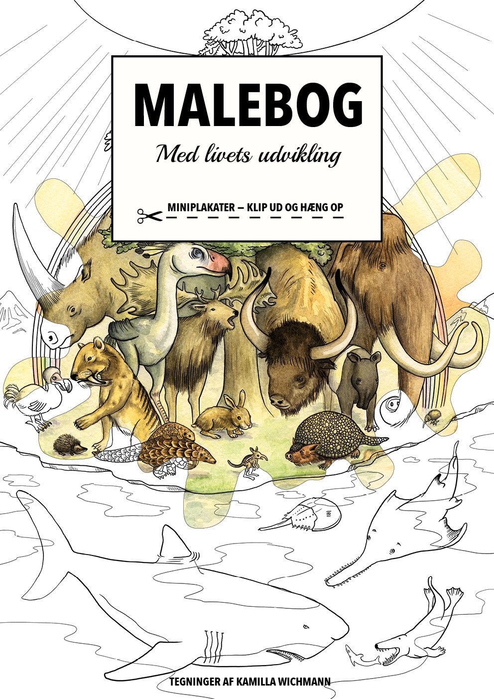 Malebog Gorilla Galleri - A4 - Plakatglad