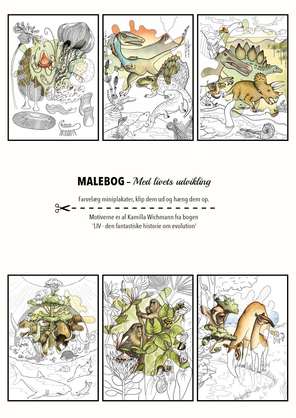 Malebog Gorilla Galleri - A4 - Plakatglad