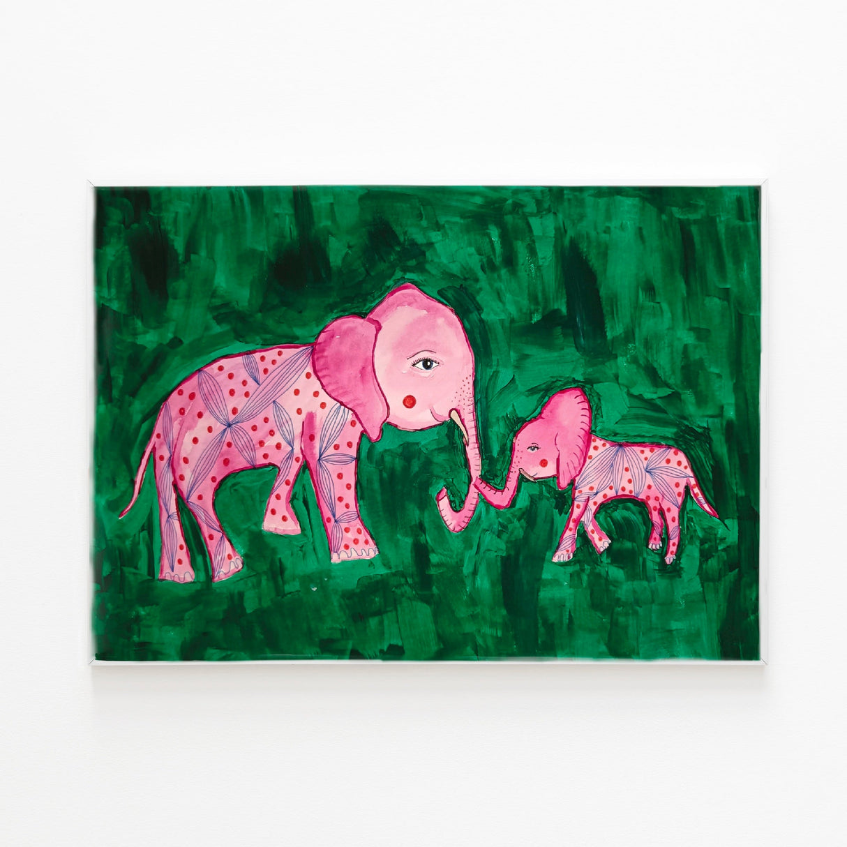 Mor & Barn Elefant Plakat - Studio Schack - Lille Plakat